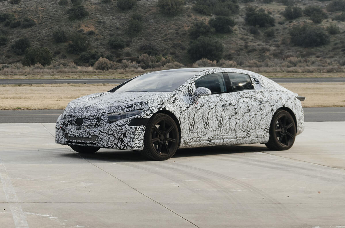 2021 Mercedes Benz Eqs Drops Disguise For Best Look Yet Autocar