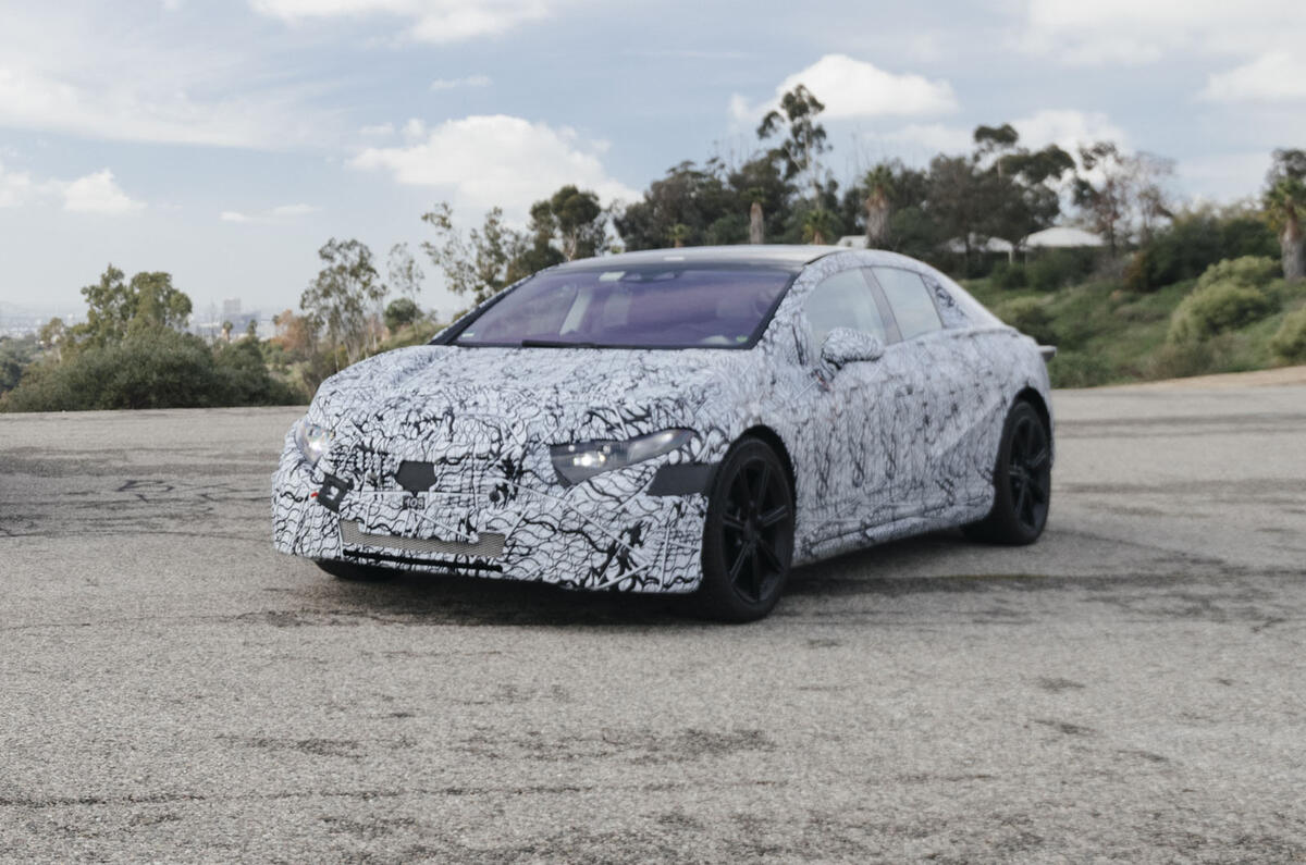 2021 Mercedes Benz Eqs Drops Disguise For Best Look Yet Autocar