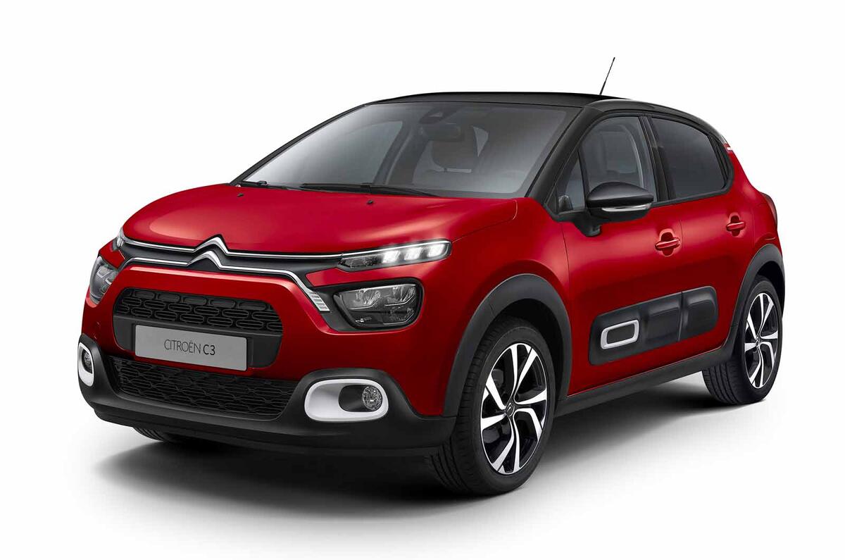 Citroen C3 facelift front white back