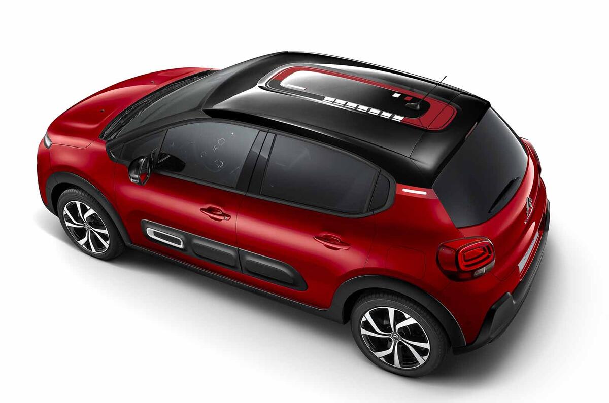 Citroen C3 facelift from above