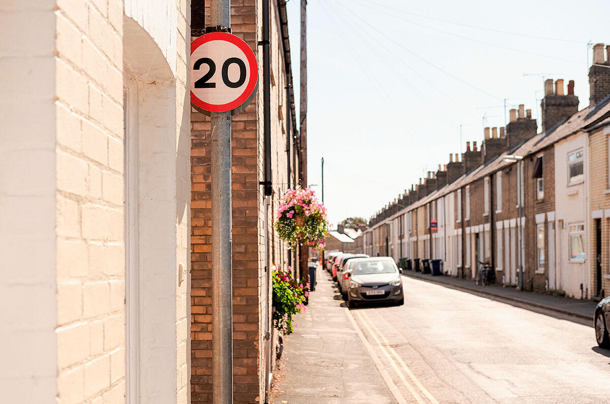 20mph speed sign