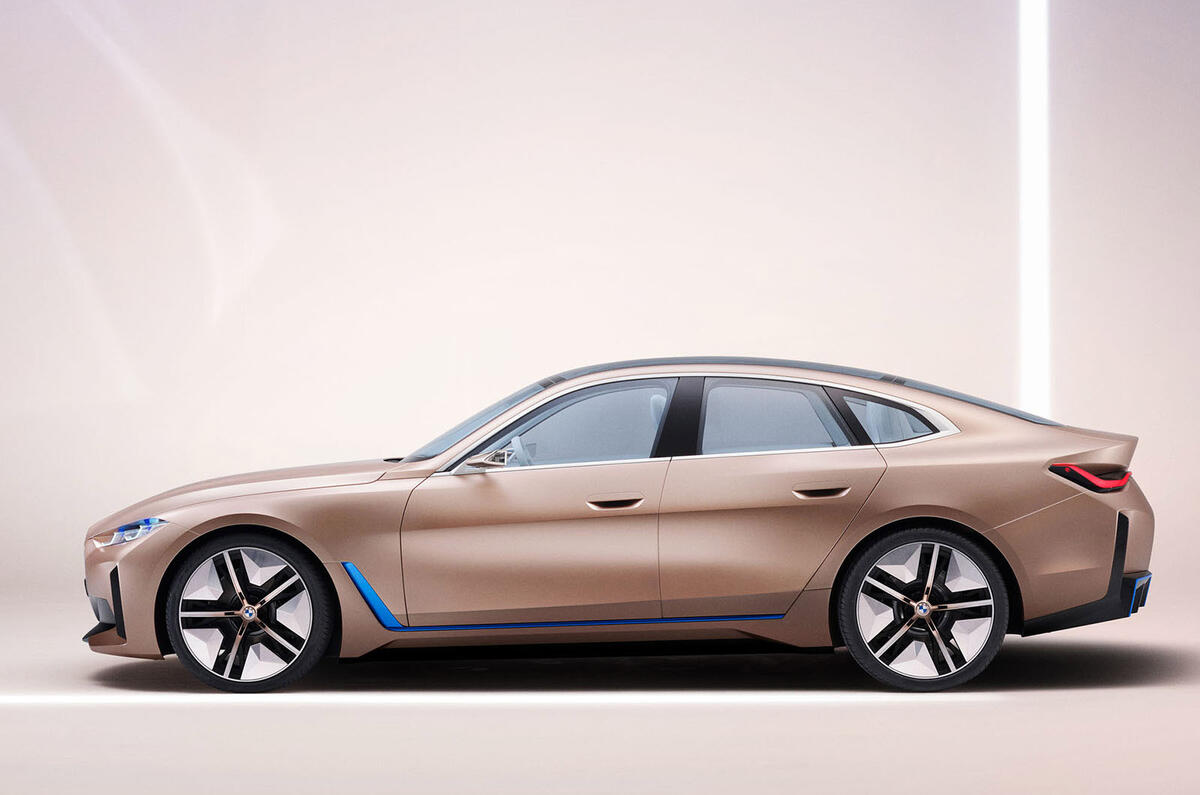 BMW i4 electric saloon shown in near-production form | Autocar