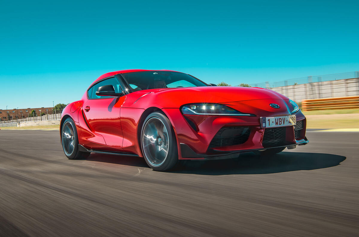 Toyota GR Supra 2019 first drive review - track front