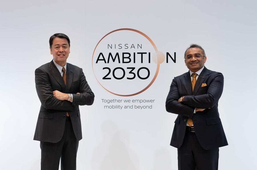 Nissan CEO Makoto Uchida and COO Ashwani Gupta 