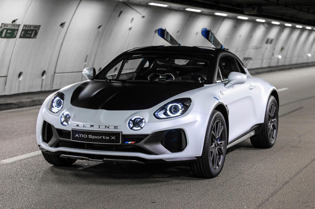 Alpine unveils rallyinspired A110 SportsX concept Autocar