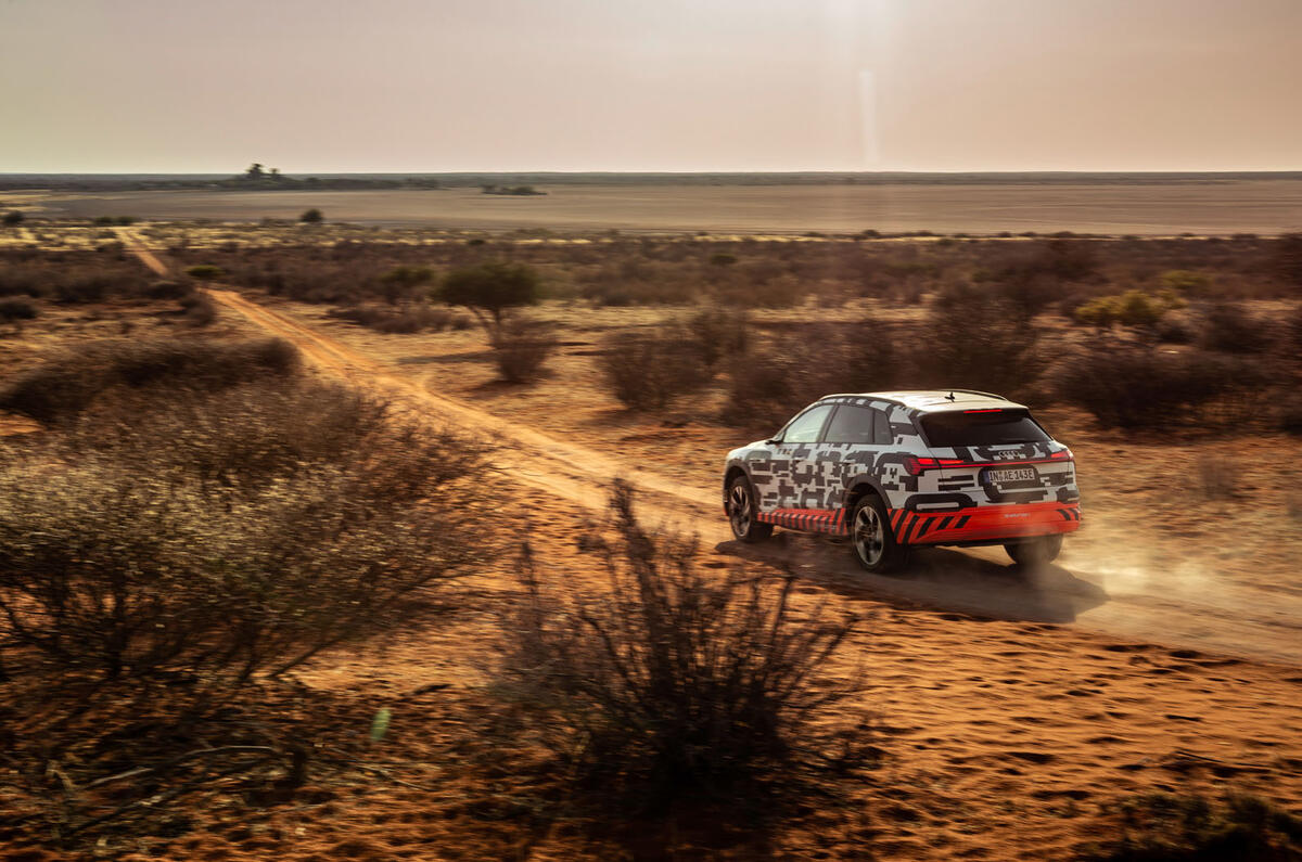 Audi e-Tron 2019 prototype first drive review - Namibia