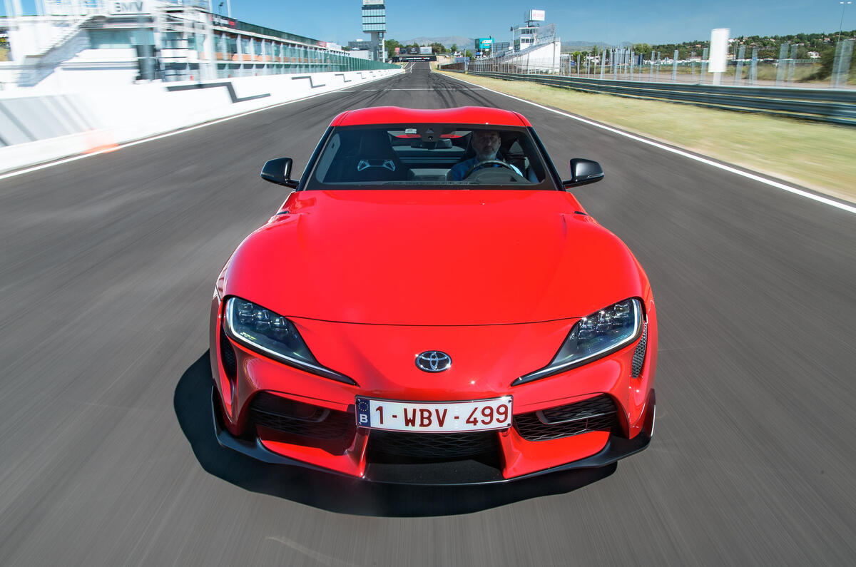 Toyota GR Supra 2019 first drive review - track nose