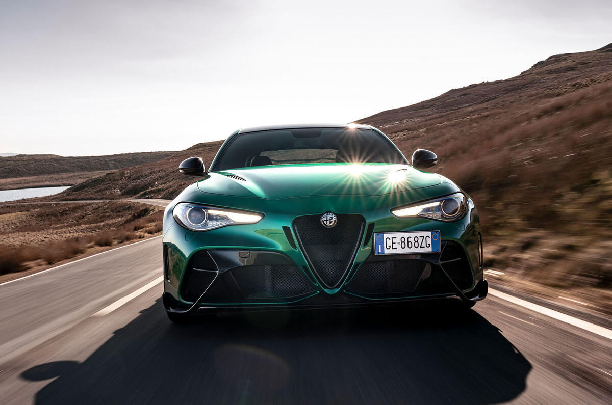 23 Alfa Romeo Giulia GTAm 2021 FD on road nose