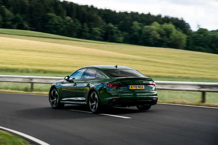 Audi RS5 Sportback 2019 first drive review - cornering rear