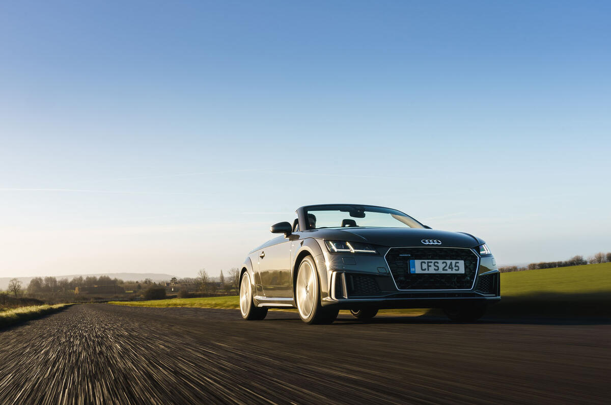 Audi TT Roadster 2019 UK first drive review - on the road front