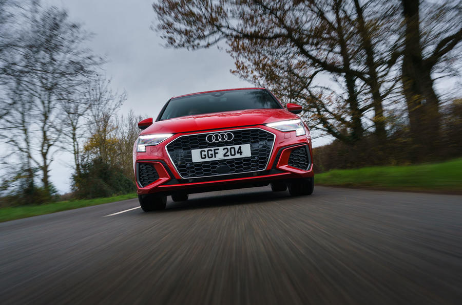 Audi A3 TFSIe 2020 : premier examen de conduite au Royaume-Uni - sur le nez de la route