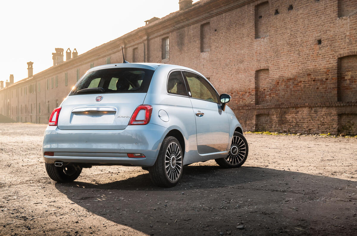 Fiat 500 Hybrid 2020 first drive review - static rear