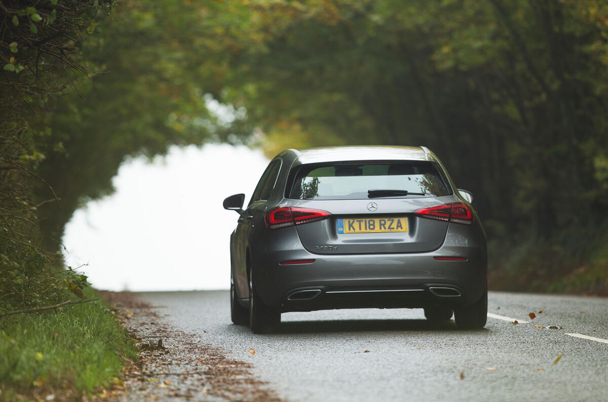 Mercedes-Benz A-Class 2018 long-term review - on the road rear