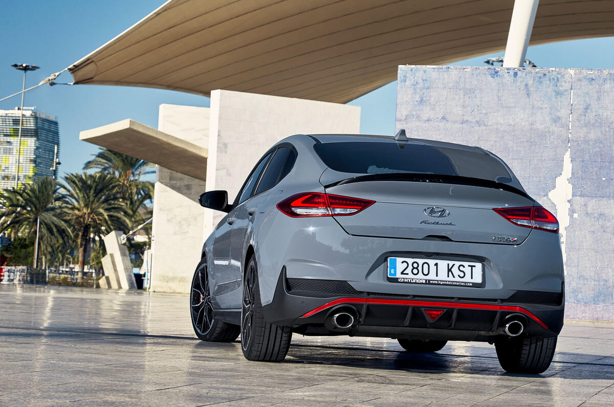 Hyundai i30 Fastback N 2019 first drive review - static rear