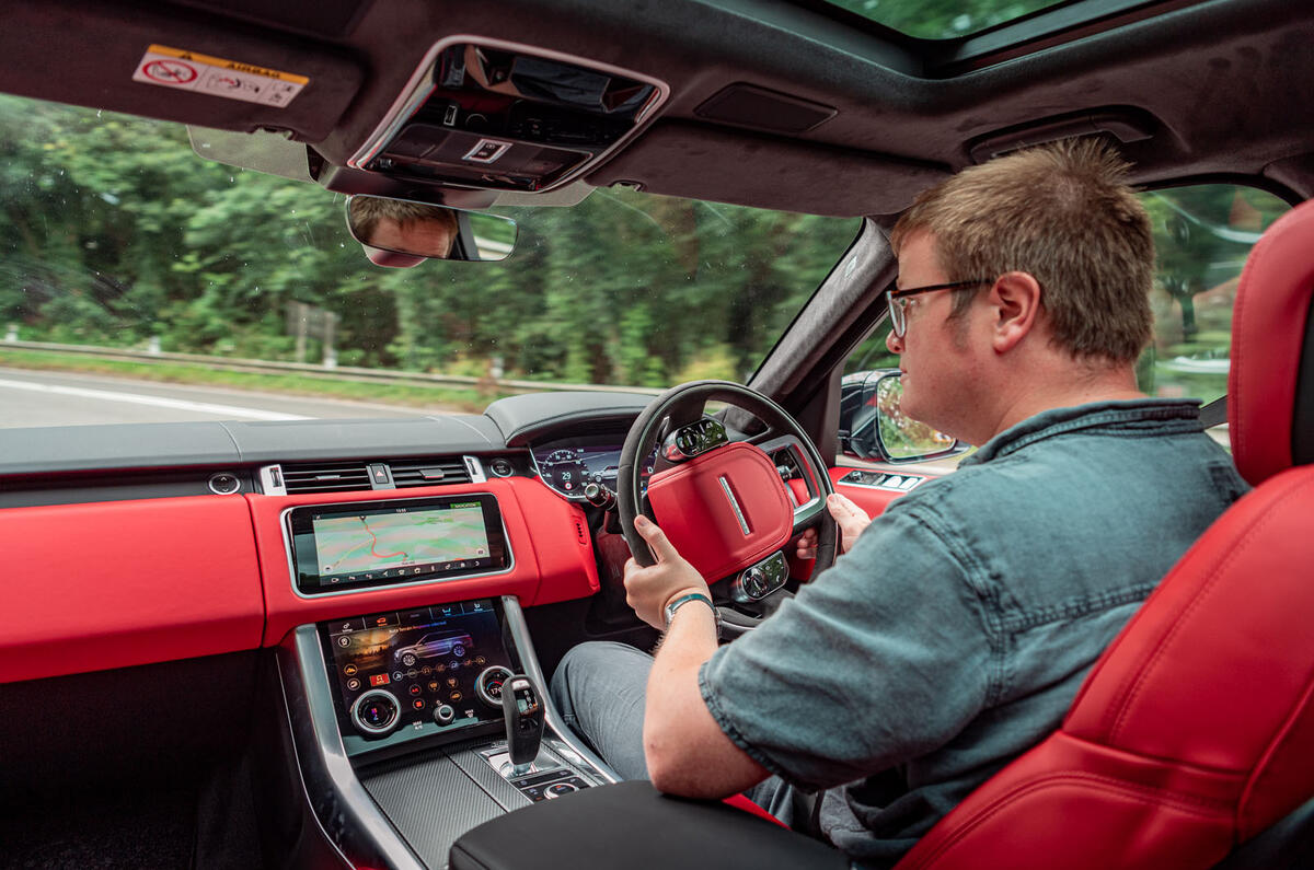 Land Rover Range Rover Sport HST 2019 UK first drive review - Matt Saunders driving