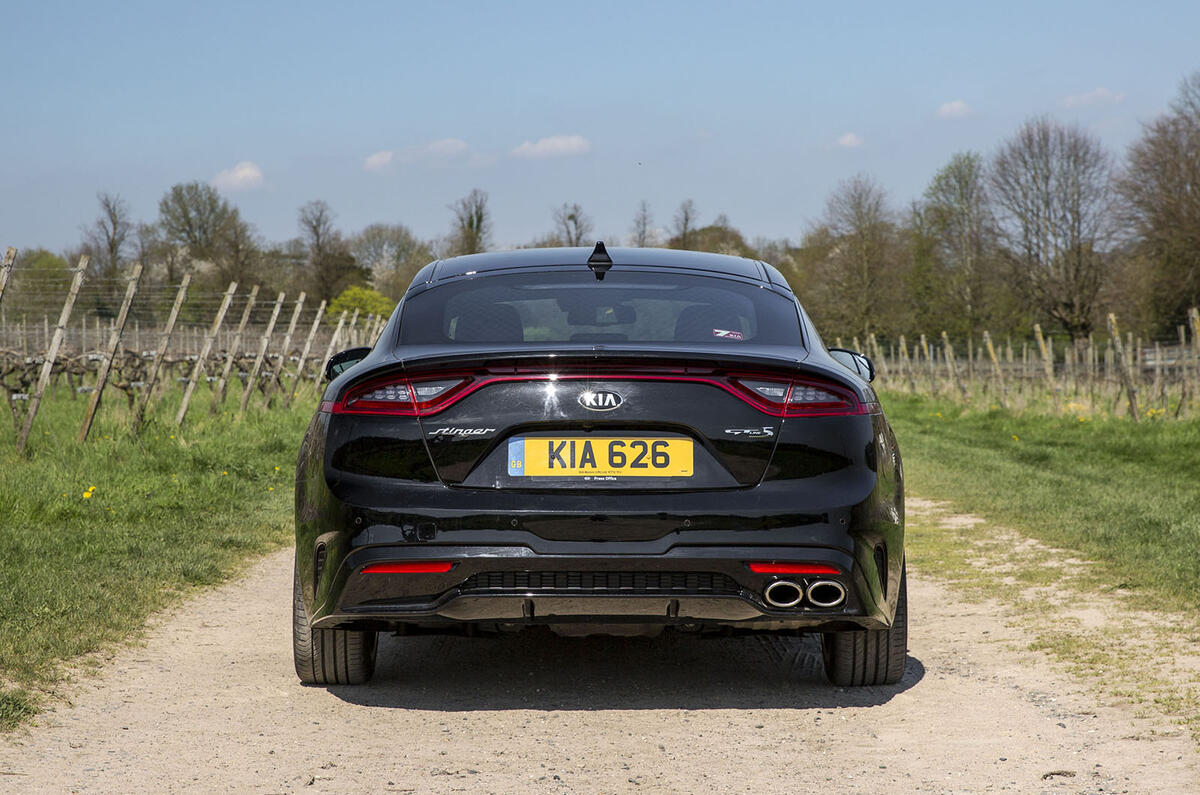 Kia Stinger 2.2 CRDi 2018 UK review static rear