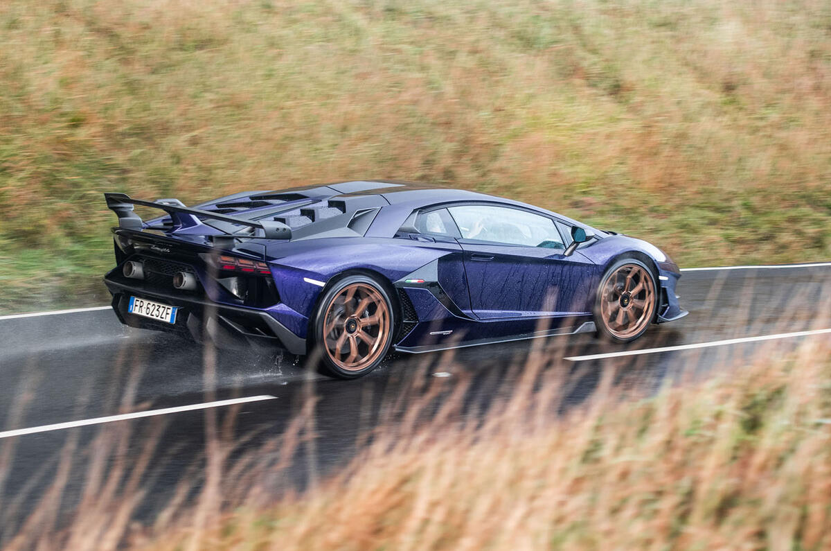 Lamborghini Aventador SVJ 2018 UK first drive review - on the road side