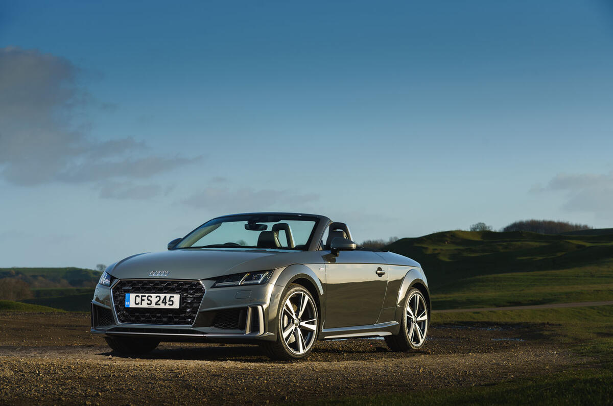 Audi TT Roadster 2019 UK first drive review - static front
