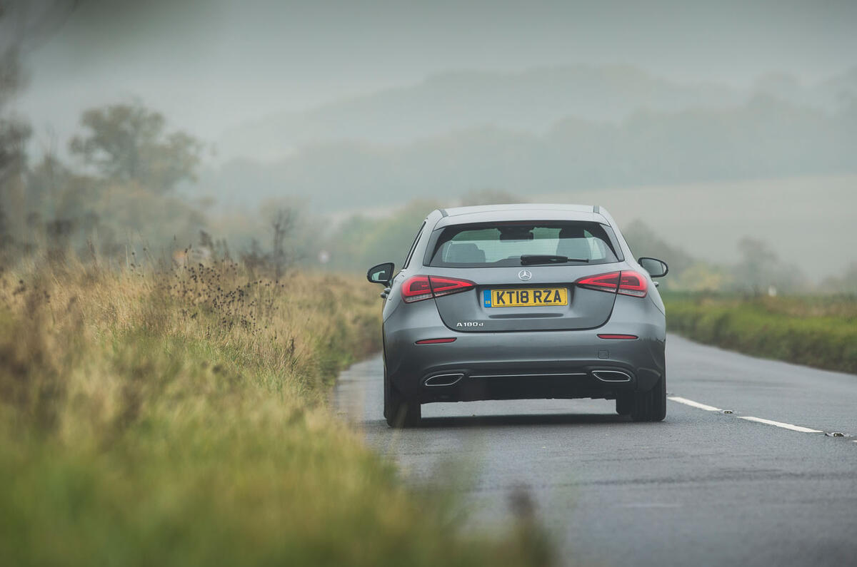 Mercedes-Benz A-Class 2018 long-term review - cornering rear