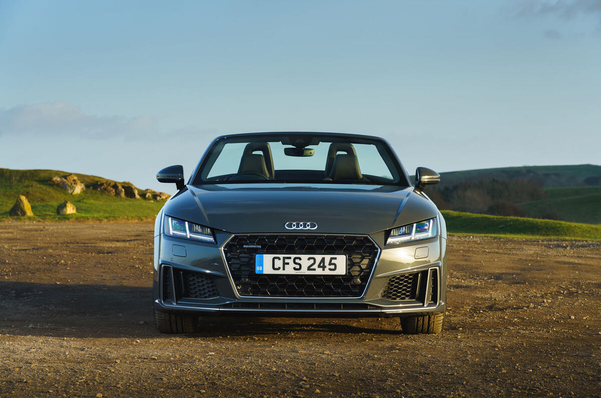 Audi TT Roadster 2019 UK first drive review - static nose