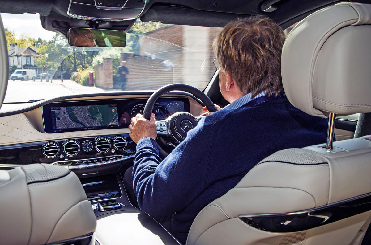 Mercedes-Benz S-Class S500L 2018 long-term review - Steve Cropley driving
