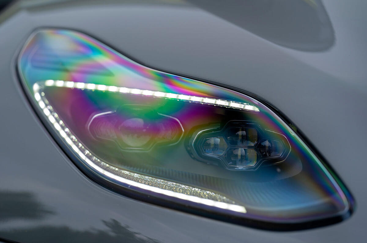 Aston Martin DB11 AMR 2018 review headlights