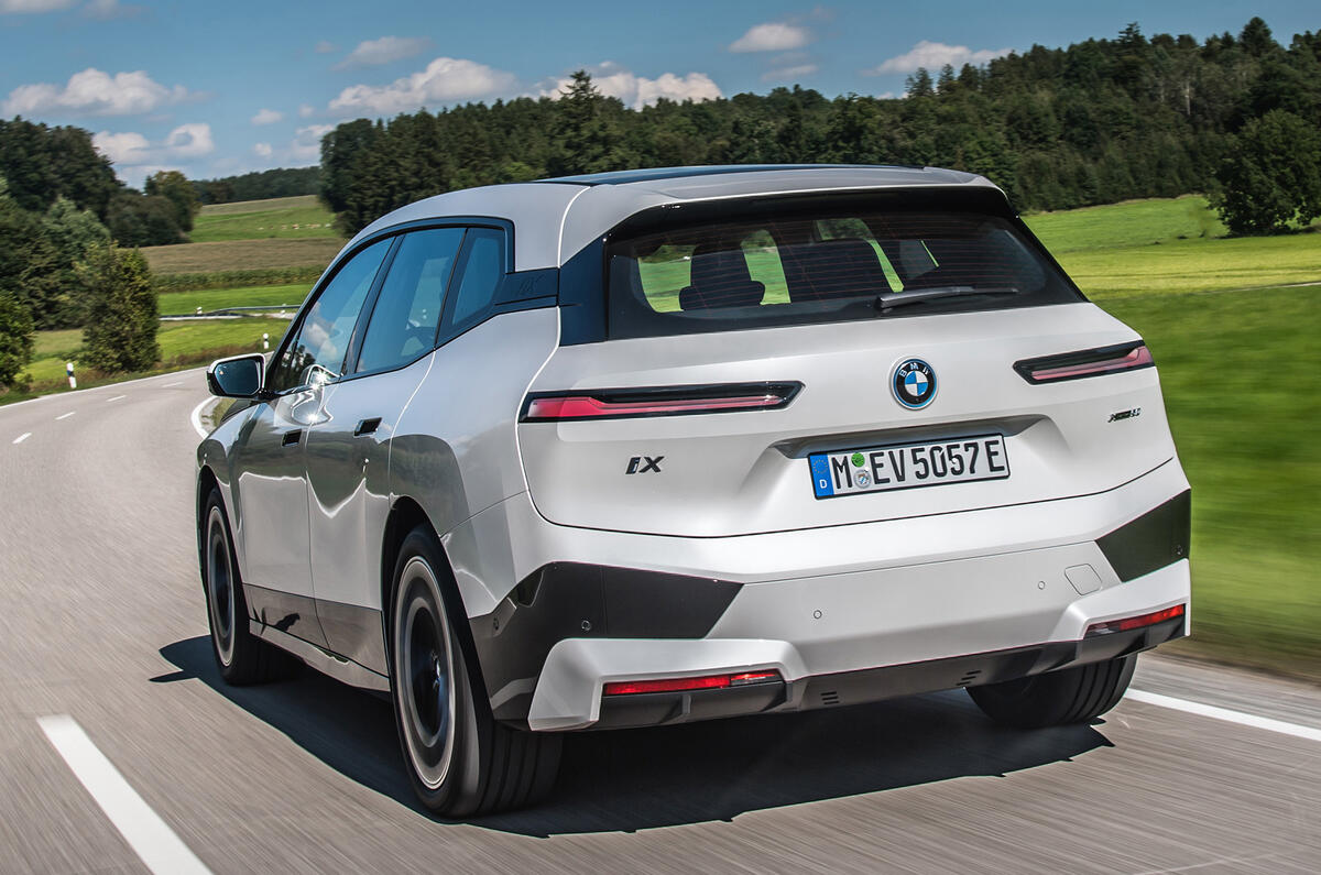3 bmw ix xdrive 50 2021 first drive review hero rear