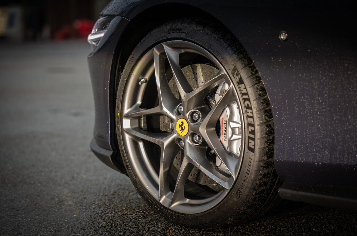 Ferrari Roma 2021 UK first drive review - alloy wheels