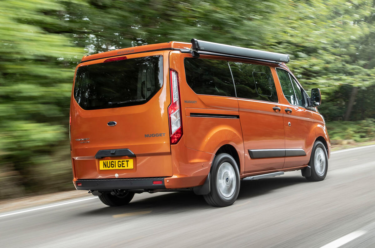 3 Ford Transit Nugget 2021 UK FD hero rear