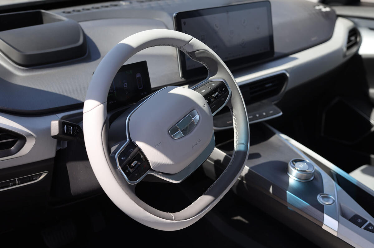 Geely Geometry A 2019 prototype drive - dashboard