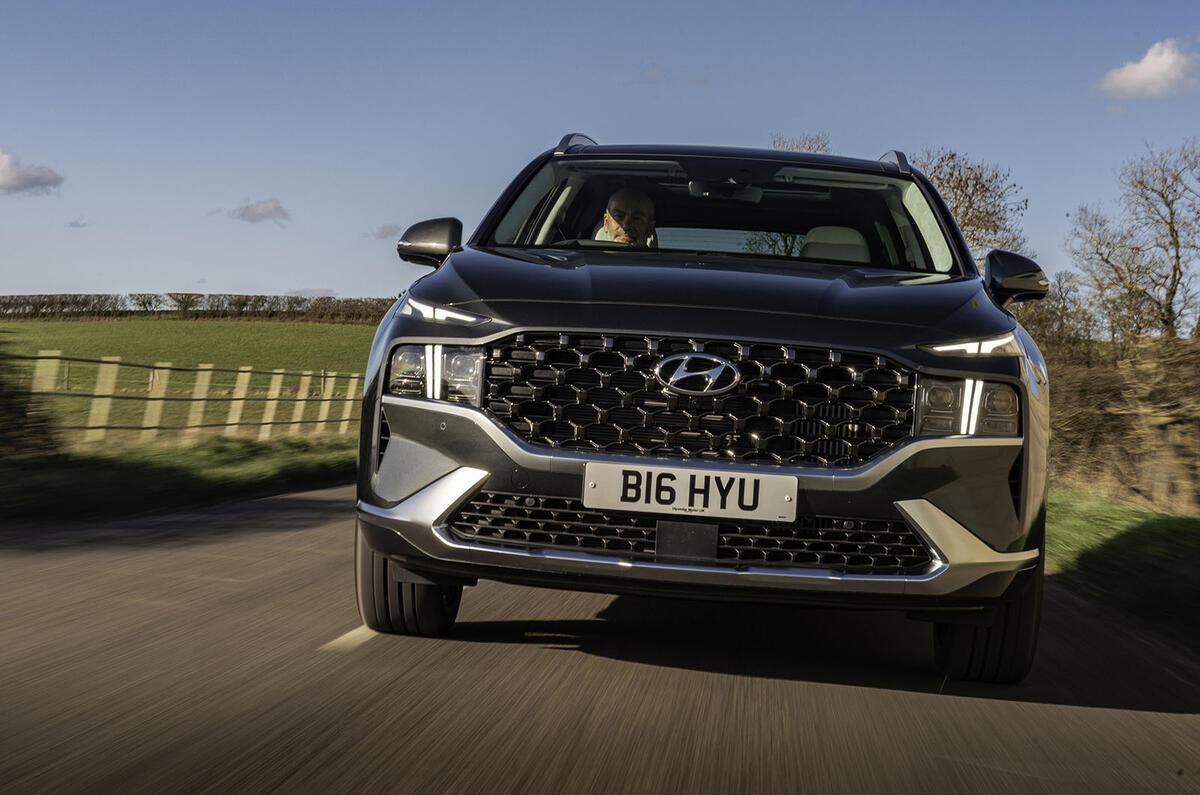 3 Hyundai Santa fe 2021 UK first drive review hero nose