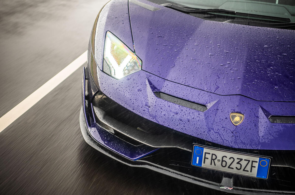 Lamborghini Aventador SVJ 2018 UK first drive review - front end