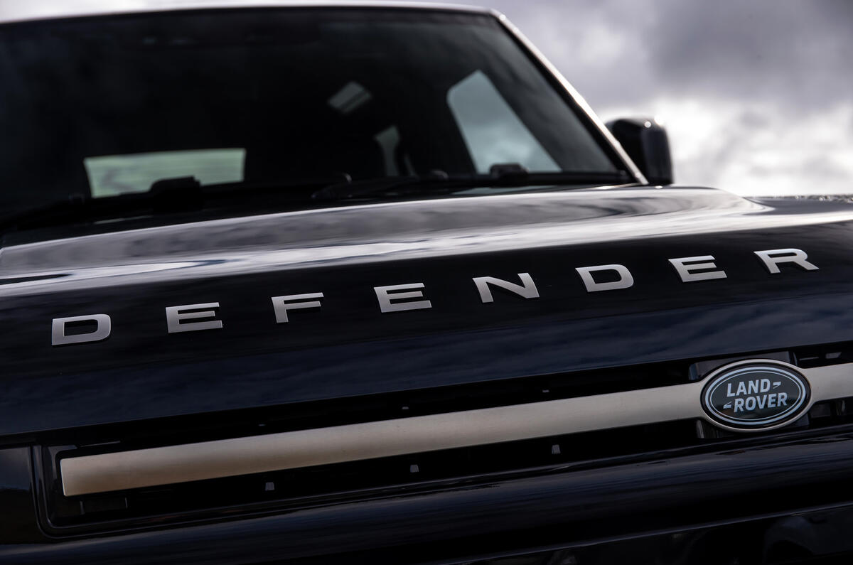 Land Rover Defender 90 P400 X 2020 UK first drive review - bonnet