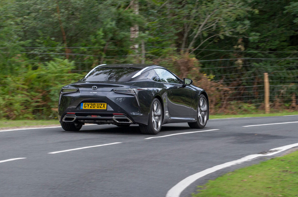 3 Lexus LC500 2021 UK FD hero rear