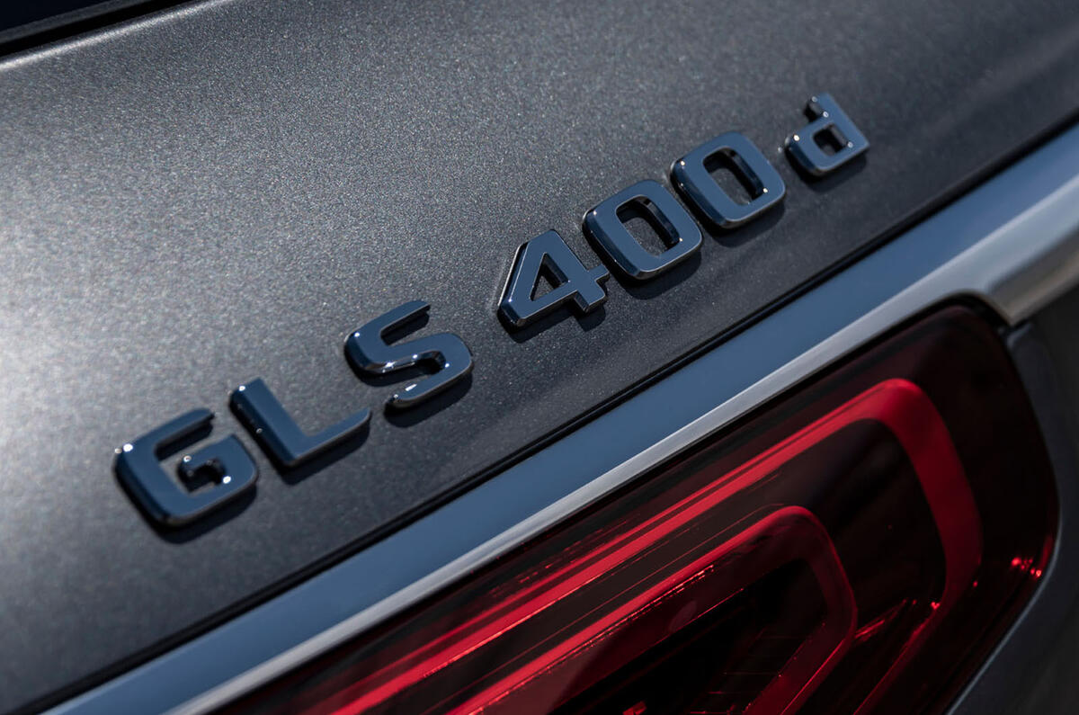 Mercedes-Benz GLS 400D 2019 first drive review - rear badge