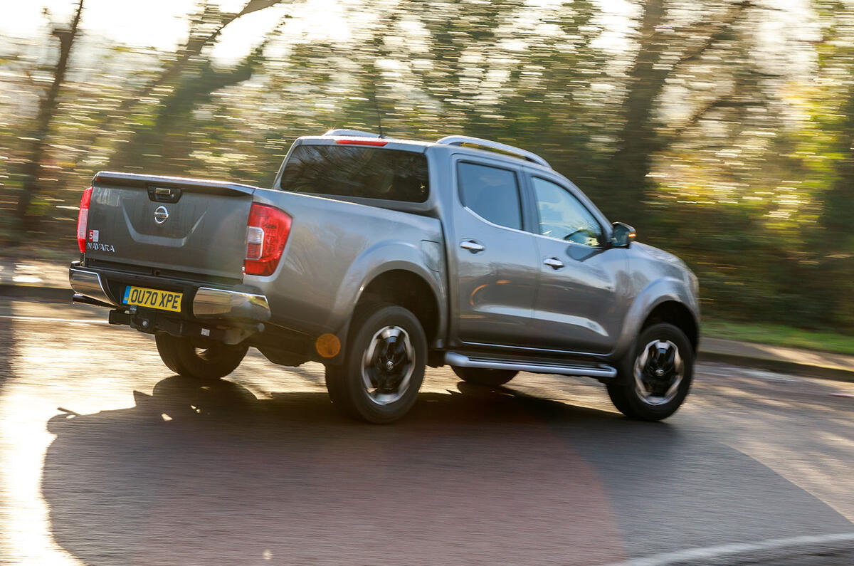 Nissan Navara 2020 UK first drive review - hero rear