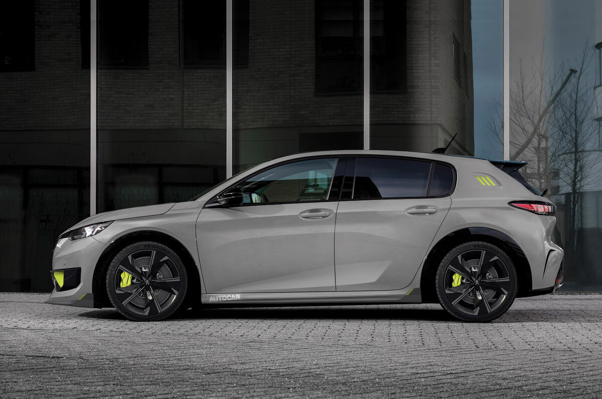 Peugeot 308 PSE render 2020 - static side