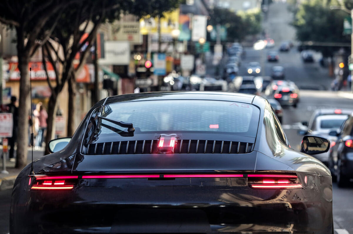 2019 Porsche 911 prototype first ride - camouflage