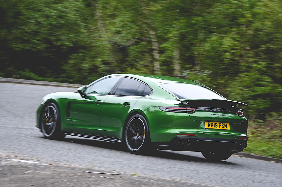 Porsche Panamera GTS 2019 UK first drive review - hero rear