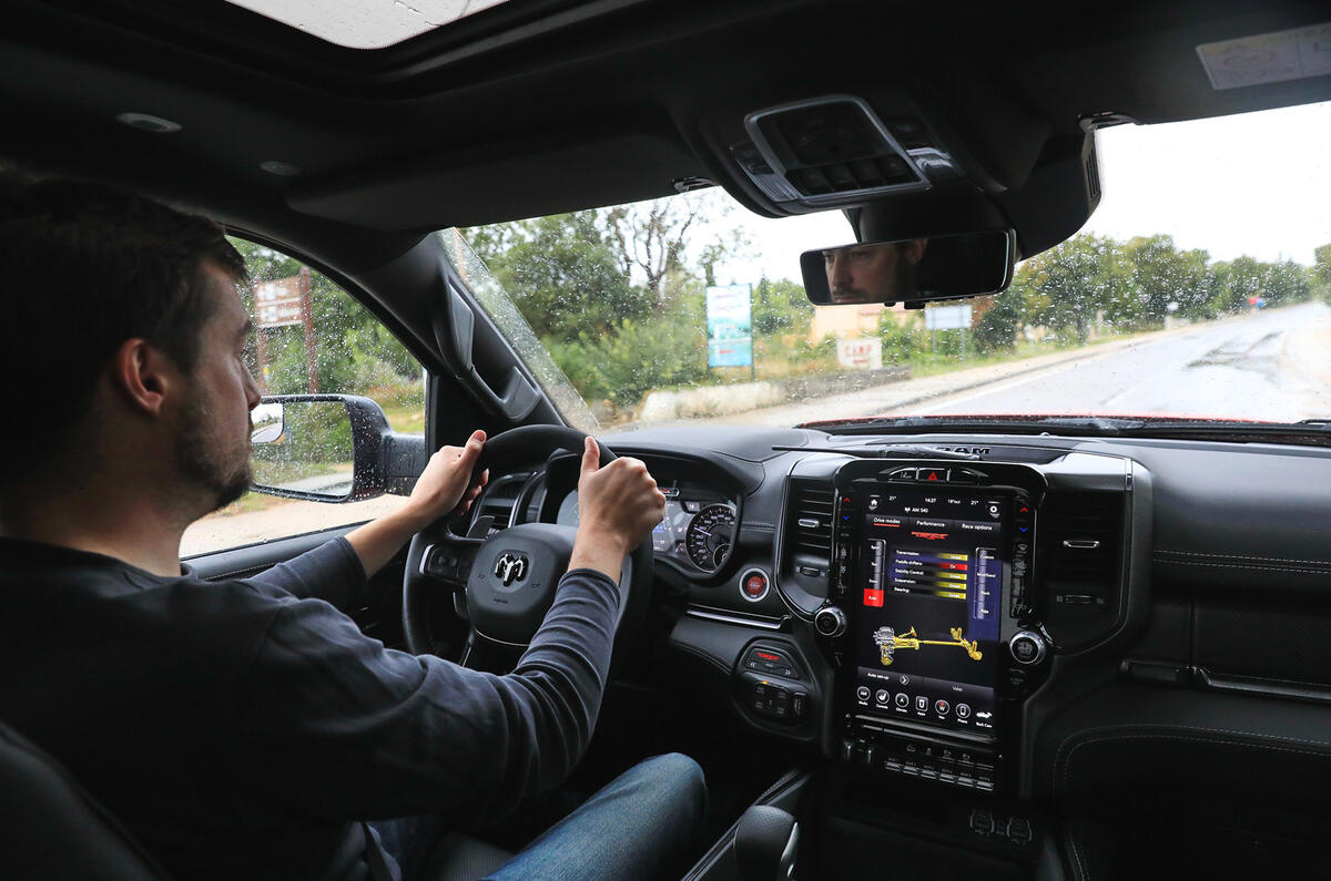 3 RAM 1500 TRX 2021 first drive review GB driving