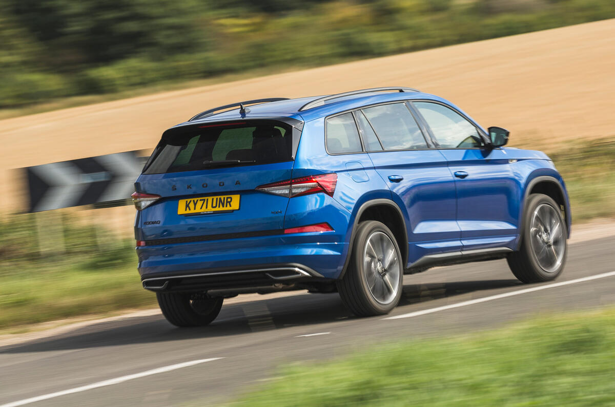 3 Skoda Kodiaq Sportline 2021 UK FD hero rear