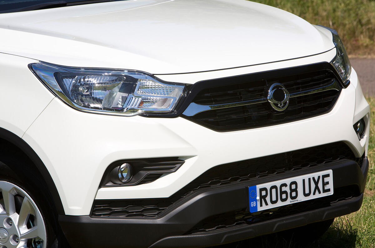 Ssangyong Musso EX 2019 UK first drive review - front end