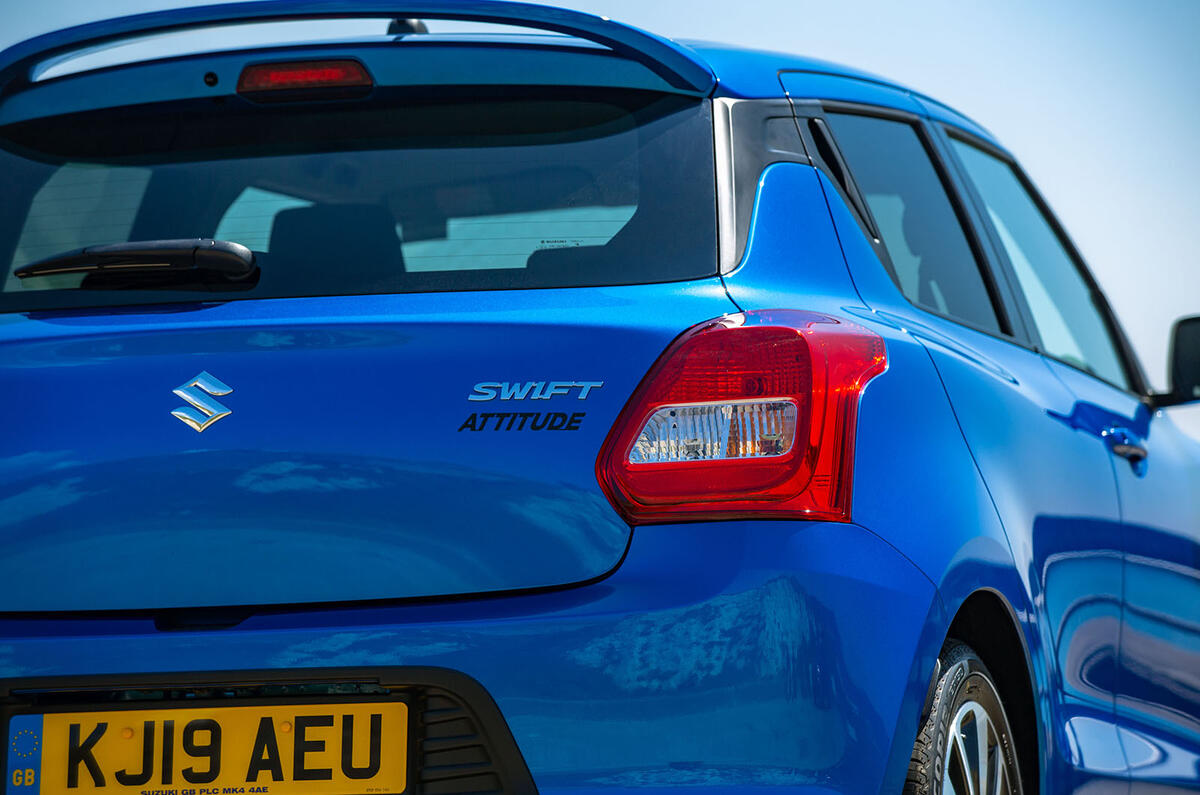 Suzuki Swift Attitude 2019 UK first drive review - rear end