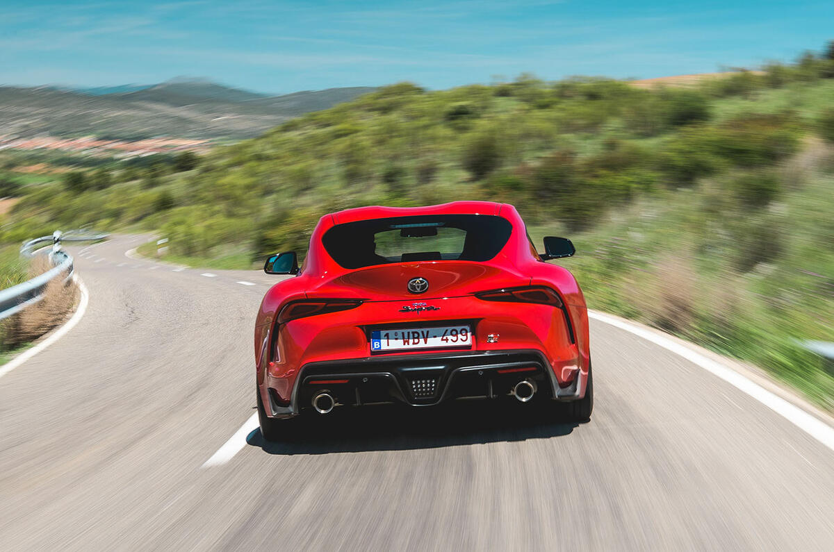 Toyota GR Supra 2019 first drive review - hero rear