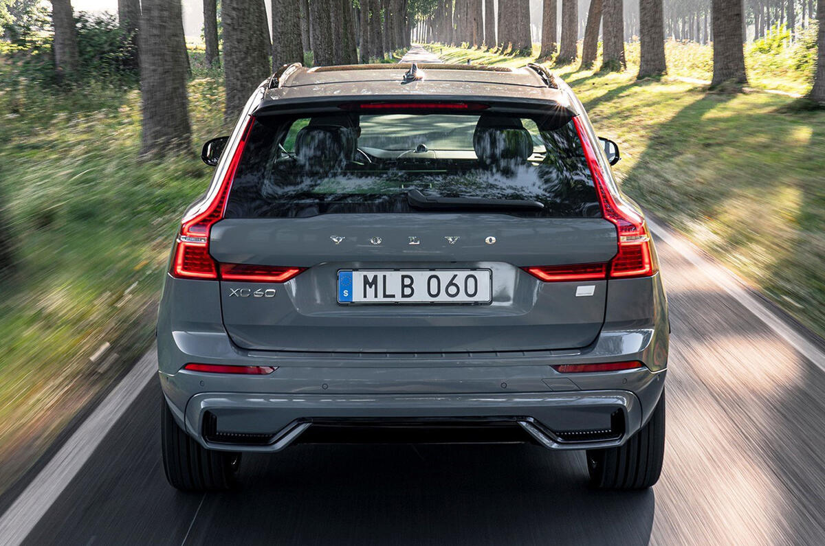 3 Volvo XC60 T8 PHEV 2021 first drive review hero rear