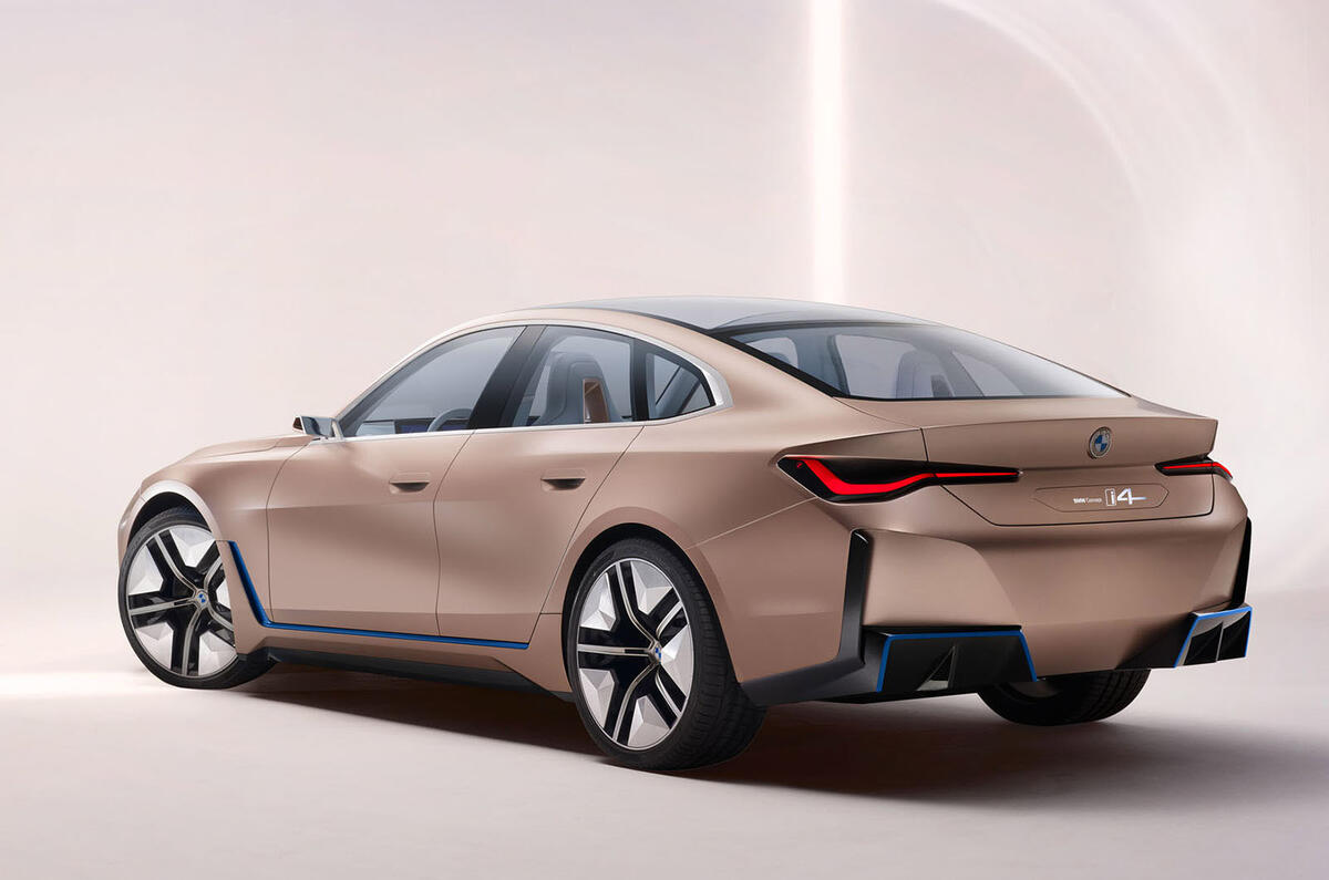 New BMW i4 electric saloon shown in nearproduction form Autocar