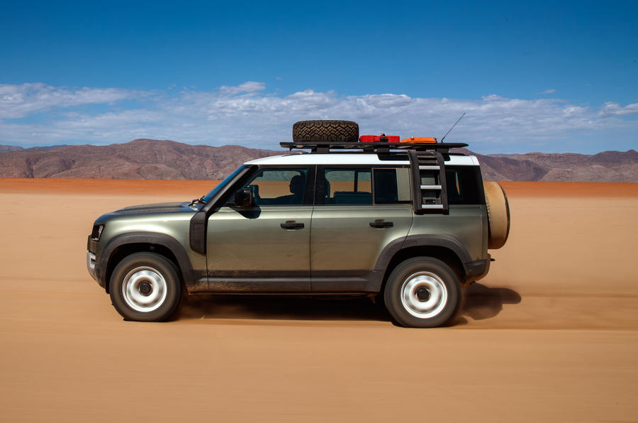 Land Rover Defender 110 S 2020 : premier bilan de conduite - côté sable