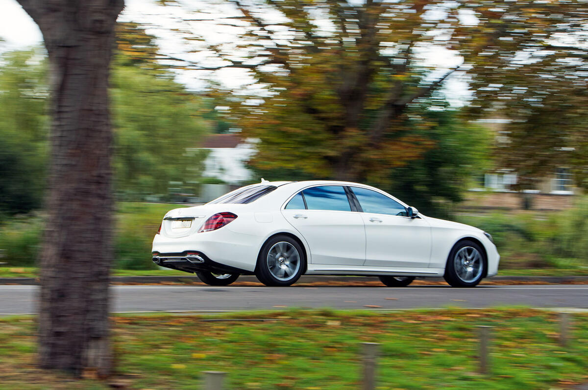 Mercedes-Benz S-Class S500L 2018 long-term review - on the road side