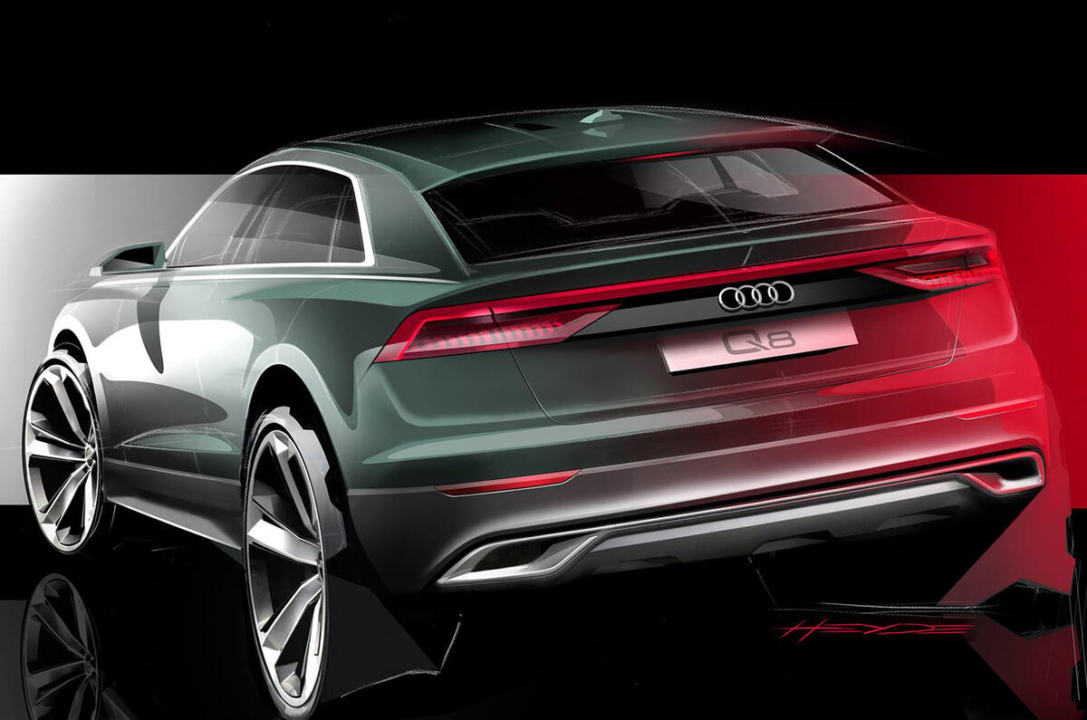 2018 Audi Q8 previewed with new image ahead of summer reveal