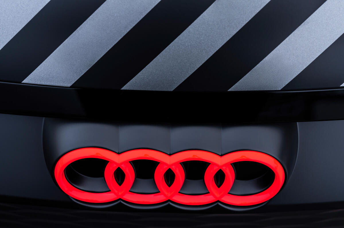 Audi RS E-tron GT 2021 prototype drive - nose badge